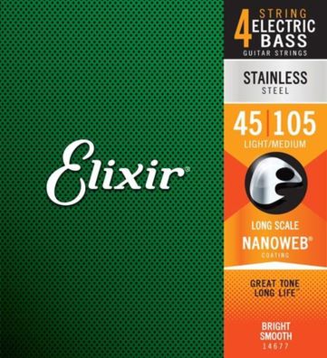 Elixir Bass Nanoweb Stainless Steel - Art. 286741