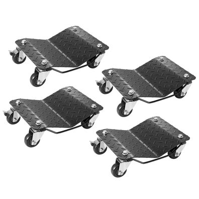 VEVOR Rangierhilfe Auto 4 Stk. bis 3000 kg Rangierheber Reifenwagen Schwarz