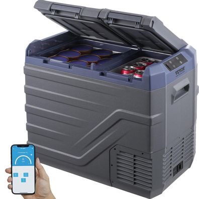 VEVOR Autokéhlschrank 39 L Dual Zone 12/24 V Kompressor Bluetooth Wohnmobil