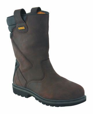 DeWalt Rigger Herren Sicherheitsstiefel Braun Gr. 44 EU Vollnarbenleder