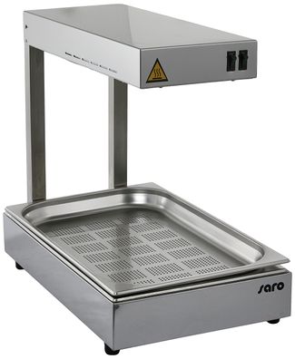 SARO Wärmebrécke BRUCE 1/1 GN 2 Heizzonen Quarz-Infrarot Edelstahl 1kW