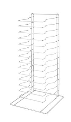 HENDI Pizzaständer 14 Fächer verchromt 300x305x680mm fér Pizzableche Gitter