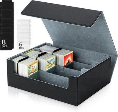 Tolesum Card Deck Box MTG, Sammel-Kartenbox für 1800+ Karten mit Trennwänden