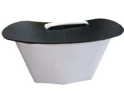 VEVOR Messetheke 1300x465x950 mm faltbar Messestand Thekenständer Tragetasche