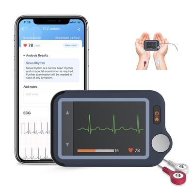 CheckMe Plus EKG-Gerät fér Zuhause KI-Analyse Bluetooth tragbar