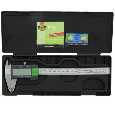 Burg-Wächter Digitaler Messschieber PS 7215 150 mm Inch Schwarz Grau