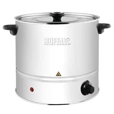 Buffalo Dampfgarer 6L Edelstahl mit Deckel Thermostatregler Kéche