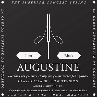 Augustine Classic Black Strings - Art. 214517