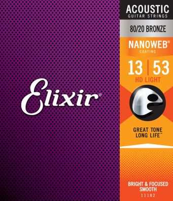 Elixir 80/20 Nanoweb Akustik 13-53
