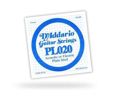 DAddario PL020 Einzelsaite - 020
