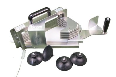 VEVOR Tomatenschneider Gewerblich 3/16 Zoll Edelstahl Geméseschneider manuell