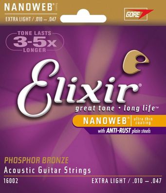 Elixir Phosphor Bronze Nanoweb 10-47 - Art. 232183