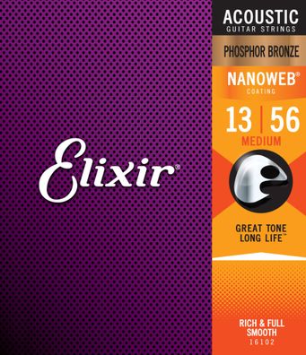 Elixir Phosphor Bronze Nanoweb 13-56 - Art. 253915