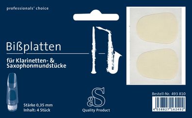 aS Arnolds & Sons Bissplatte 0,35 mm 4er Set
