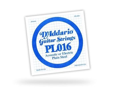 DAddario PL016 Einzelsaite - 016