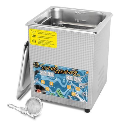 Kecoolke Ultraschallreiniger 2,2 L 60W Edelstahl mit Heizung und Timer