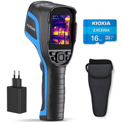TOPDON TC004 Wärmebildkamera 256x192 IR-Auflösung 12 Std Akku 16GB SD