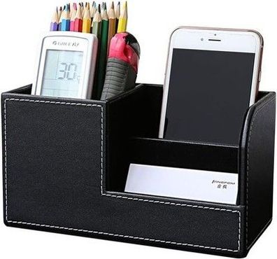 Kingfom Multifunktions Schreibtisch Organizer 3 Speicherabteil Stifteköcher