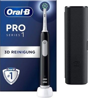 Oral-B Pro Series 1 Elektrische Zahnbürste 1 Aufsteckbürste, 3 Putzmodi, schwarz