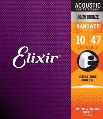 Elixir 80/20 Nanoweb Akustik 10-47