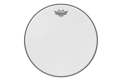Remo White Suede Ambassador 14''