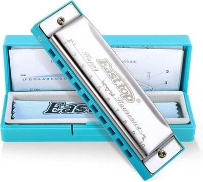 East Top Blues Mundharmonika, 10 Löcher C-Taste Anfänger-Mundharmonika