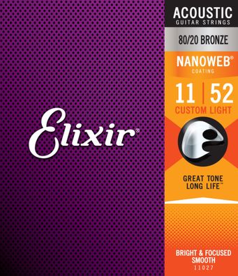 Elixir 80/20 Nanoweb Akustik 11-52