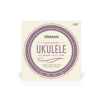 DAddario EJ65C Ukulele Clear Nylon
