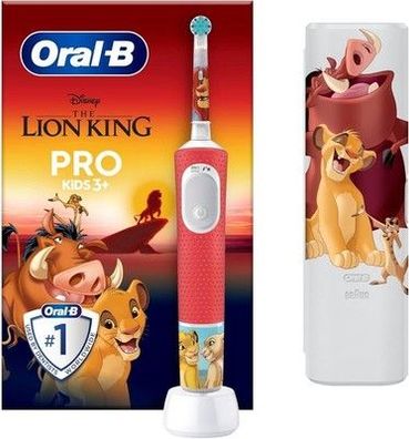 Oral-B Pro Kids König der Löwen Elektrische Zahnbürste 1 Aufsteckbürste, 1 Etui
