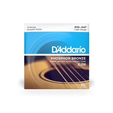 DAddario EJ38 Phosphor Bronze 12-String