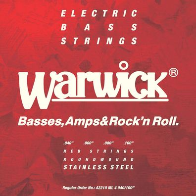 Warwick Red Label Bass .040-.100