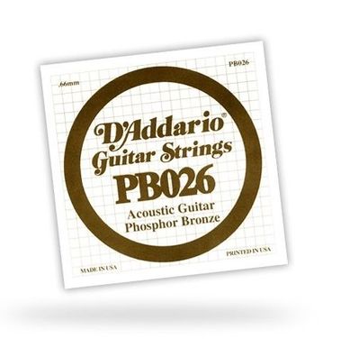 DAddario PB026 Einzelsaite - 026