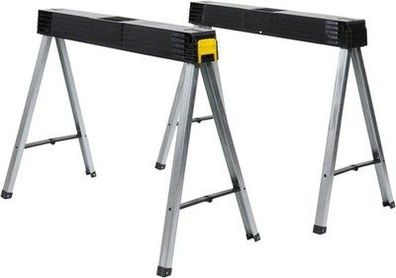 Stanley klappbares Unterstellbock Paar aus Metall – bis 340 kg Tragkraft