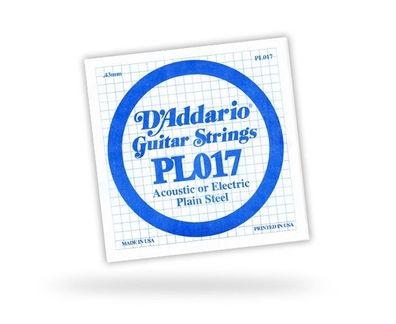 DAddario PL017 Einzelsaite - 017