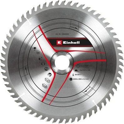 Original Einhell Kreissägeblatt 250x30 (Sägen-Zubehör, Ø 250 mm, Aufnahme 30 mm)