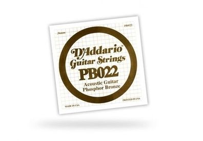 DAddario PB022 Einzelsaite - 022