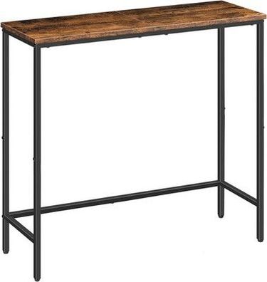 Schmaler Konsolentisch, 75 cm Beistelltisch, Flurtisch, 75 × 24 ×75 cm Klein