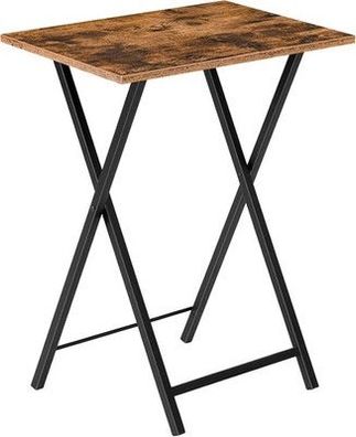 HOOBRO Beistelltisch, Klappbar Tablett Tisch, Sofatisch, 48 x 36 x 66,5 cm