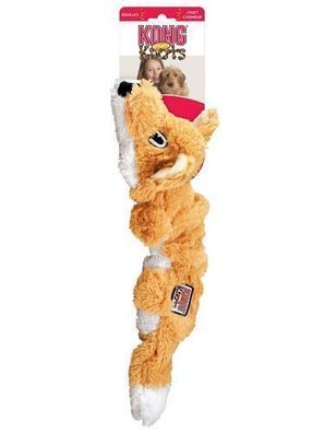 KONG Knots Scrunch Fox M/L – orangefarbener Fuchs