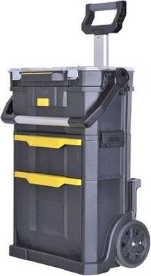 Stanley Trolley Rollende Werkstatt Stanley 2-IN-1 Werkzeugkoffer, Werkzeugbox