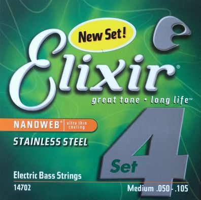 Elixir Bass Nanoweb Stainless Steel - Art. 286742
