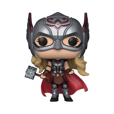 Funko POP 62422 | Marvel Figur von Mighty Thor | Love and Thunder | Mjölnir
