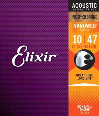 Elixir Phosphor Bronze Nanoweb 10-47 - Art. 244695