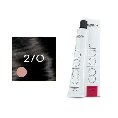 Subrina Professional, Essential Colour, permanente Haarfarbe, 2/0 Schwarz, 100 ml