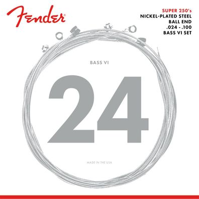 Fender Super 250 Bass VI Nickel