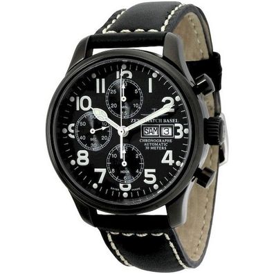 Zeno-Watch - Armbanduhr - Herren - Chrono - NC Pilot - 9557TVDD-bk-a1