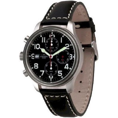 Zeno-Watch - Armbanduhr - Herren - NC Pilot Chrono Lefthander 9557TVD-Left-a1