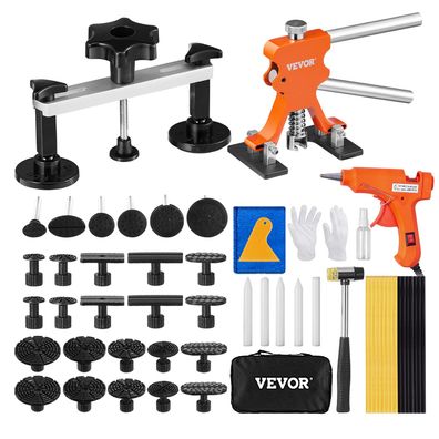 VEVOR 56-tlg. Ausbeulwerkzeug Dellen-Reparaturset Aluminium mit Klebepistole