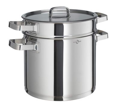Kéchenprofi Kochtopf San Remo 7 L mit Pastaeinsatz Edelstahl Induktion