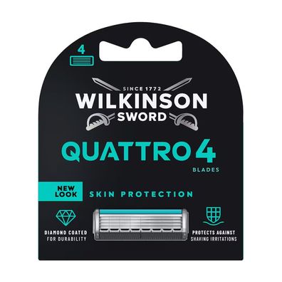 Wilkinson Sword Quattro 4 Skin Protection Rasierklingen 4er Pack Klingen